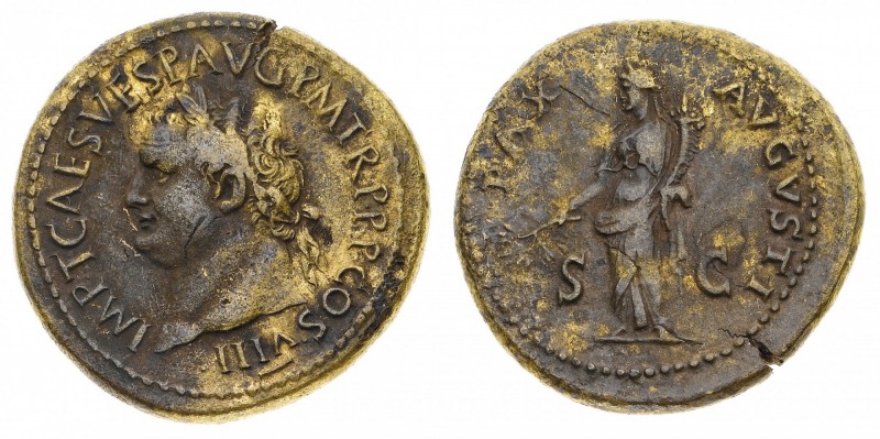 Monete Romane Imperiali
Tito (79-81 d.C.)
Sesterzio databile agli anni 80-81 d...