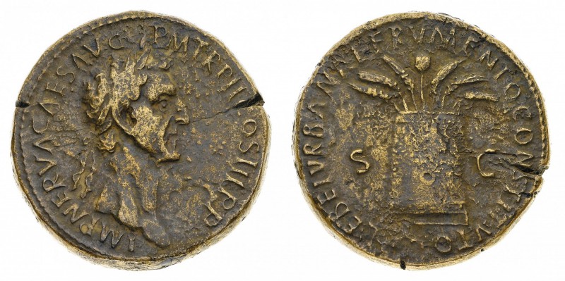 Monete Romane Imperiali
Nerva (96-98 d.C.)
Sesterzio databile al 97 d.C. - Zec...