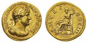 Monete Romane Imperiali
Adriano (117-138 d.C.)
Aureo databile al periodo 119-122 d.C. - Zecca: Roma - Diritto: busto laureato, drappeggiato e corazz...