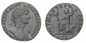Monete Romane Imperiali
Adriano (117-138 d.C.)
Sesterzio databile al periodo 119-121 d.C. - Zecca: Roma - Diritto: busto laureato dell'Imperatore a ...