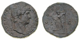 Monete Romane Imperiali
Adriano (117-138 d.C.)
Sesterzio databile al periodo 125-128 d.C. - Zecca: Roma - Diritto: busto laureato dell'Imperatore a ...