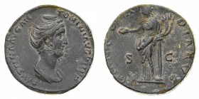 Monete Romane Imperiali
Adriano (117-138 d.C.)
Asse al nome e con l'effigie di Sabina, moglie dell'Imperatore - Zecca: Roma - Diritto: busto diadema...