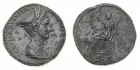 Monete Romane Imperiali
Antonino Pio (138-161 d.C.)
Sesterzio al nome e con l'effigie di Faustina Senior, moglie dell'imperatore, databile agli anni...