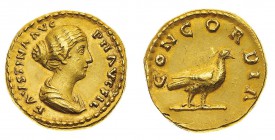 Monete Romane Imperiali
Antonino Pio (138-161 d.C.)
Aureo al nome e con l'effigie di Faustina Junior, figlia dell'Imperatore, databile al periodo 14...