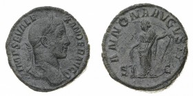 Monete Romane Imperiali
Alessandro Severo (222-235 d.C.)
Sesterzio databile al meriodo 222-231 d.C. - Zecca: Roma - Diritto: busto laureato e drappe...