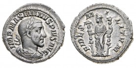 Monete Romane Imperiali
Massimino I (235-238 d.C.)
Denaro databile agli anni 235-236 d.C. - Zecca: Roma - Diritto: busto laureato, drappeggiato e co...