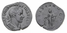 Monete Romane Imperiali
Gordiano III (238-244 d.C.)
Sesterzio databile al periodo 241-243 d.C. - Zecca: Roma - Diritto: busto laureato, drappeggiato...