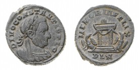 Monete Romane Imperiali
Costanzo Cloro (305-306 d.C.)
Follis commemorativo databile al periodo 307-310 d.C. - Zecca: Londinium - Diritto: testa vela...