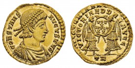 Monete Romane Imperiali
Costante (337-350 d.C.)
Costante (337-350 d.C.) - Solido databile agli anni 347-348 d.C. - Zecca: Treviri - Diritto: busto d...