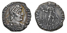 Monete Romane Imperiali
Valentiniano I (364-375 d.C.)
Miliarense ridotto databile al periodo 367-375 d.C. - Zecca: Siscia - Diritto: busto diademato...