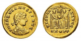 Monete Romane Imperiali
Graziano (366-383 d.C.)
Solido databile al periodo 367-375 d.C. - Zecca: Treviri - Diritto: busto diademato di rosette, drap...