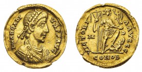 Monete Romane Imperiali
Arcadio (395-408 d.C.)
Solido databile al periodo 395-402 d.C. - Zecca: Milano - Diritto: busto diademato, drappeggiato e co...