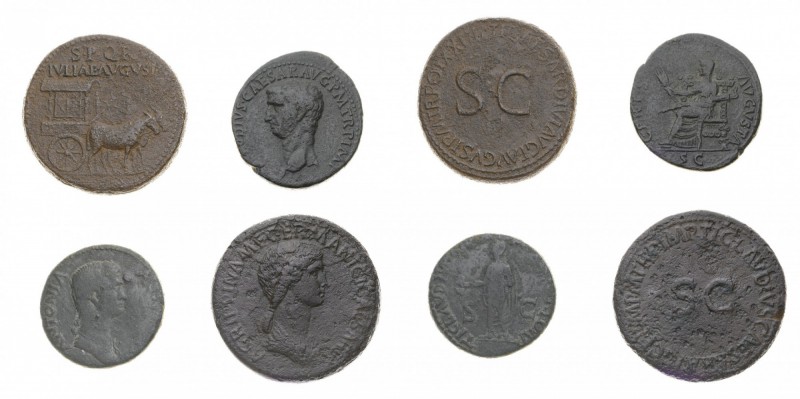 Monete Romane Imperiali
Lotti
Secolo I d.C. - Insieme di quattro Bronzi - Sono...