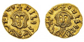 Monete Bizantine

Teofilo (829-842) - Tremisse databile al 831-842 - Zecca: Siracusa - Diritto: busto coronato dell'Imperatore di fronte con una cro...