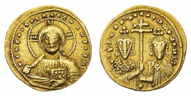 Monete Bizantine

Costantino VII e coreggenti (913-959) - Solido databile al periodo 945-959 - Zecca: Costantinopoli - Diritto: busto nimbato del Cr...