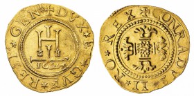 Monete di Zecche Italiane
Repubblica di Genova 
Governo dei Dogi Biennali (1528-1797) - 2 Doppie 1624 - Diritto: castello con data sottostante - Rov...