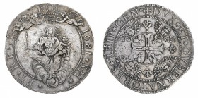 Monete di Zecche Italiane
Repubblica di Genova 
Governo dei Dogi Biennali (1528-1797) - Doppio Scudo Largo 1681 - Zecca: Genova - Diritto: la Vergin...