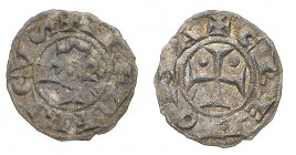 Monete di Zecche Italiane
Cremona
Comune (1150-1330) - Monetazione al nome di Federico II Imperatore - Obolo - Diritto: legenda entro contorno circo...