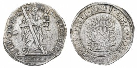 Monete di Zecche Italiane
Ducato di Mantova
Assedio Austro-Spagnolo (1629-1630) - Scudo ossidionale - Zecca: Mantova - Diritto: Sant'Andrea stante d...