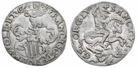 Monete di Zecche Italiane
Roveredo
Gian Franco Trivulzio Conte (1526-1549) - Cavallotto - Diritto: stemma sormontato da cimiero, svolazzi e sfinge -...