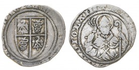 Monete di Zecche Italiane
Ducato di Milano
Galeazzo Maria Sforza e Bianca Maria Visconti (1466-1468) - Grosso - Diritto: stemma inquartato - Rovesci...