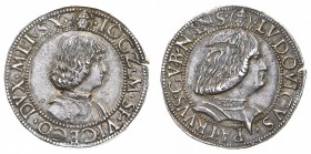 Monete di Zecche Italiane
Ducato di Milano
Gian Galeazzo Maria Sforza con la reggenza di Ludovico Maria Sforza (1481-1494) - Testone - Diritto: bust...