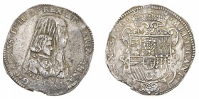 Monete di Zecche Italiane
Ducato di Milano
Carlo II di Spagna (1665-1700) - Filippo 1666 - Zecca: Milano - Diritto: busti di Carlo II e della Reggen...