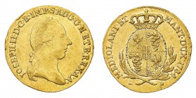 Monete di Zecche Italiane
Ducato di Milano
Giuseppe II d'Asburgo (1780-1790) - Zecchino 1784 - Zecca: Milano - Diritto: effigie di Giuseppe II a des...