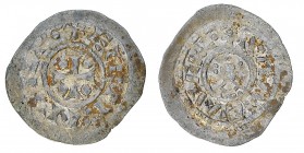 Monete di Zecche Italiane
Venezia
Enrico IV o V Imperatore e Re d'Italia (1056-1125) - Denaro scodellato - Diritto: croce patente - Rovescio: busto ...