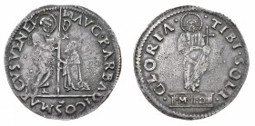 Monete di Zecche Italiane
Repubblica di Venezia
Agostino Barbarigo (1486-1501) - Mocenigo o Lira - Zecca: Venezia - Diritto: il Doge genuflesso rice...