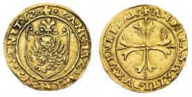 Monete di Zecche Italiane
Repubblica di Venezia
Andrea Gritti (1523-1538) - Scudo d'oro - Zecca: Venezia - Diritto: croce ornata - Rovescio: leone d...
