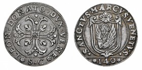 Monete di Zecche Italiane
Repubblica di Venezia
Leonardo Donà (1606-1612) - Scudo della Croce da 140 Soldi - Zecca: Venezia - Diritto: croce fogliat...