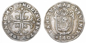 Monete di Zecche Italiane
Repubblica di Venezia
Francesco Molin (1646-1655) - Scudo della Croce da 140 Soldi - Zecca: Venezia - Diritto: croce fogli...