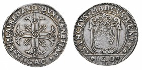 Monete di Zecche Italiane
Repubblica di Venezia
Francesco Loredan (1752-1762) - Scudo della Croce da 140 Soldi - Zecca: Venezia - Diritto: croce fog...