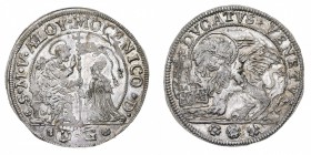 Monete di Zecche Italiane
Repubblica di Venezia
Alvise IV Mocenigo (1763-1778) - Ducato - Zecca: Venezia - Diritto: il Doge genuflesso riceve da San...