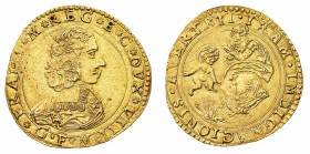 Monete di Zecche Italiane
Ducato di Modena e Reggio
Francesco I d'Este (1629-1658) - 4 Scudi d'oro senza data - Zecca: Modena - Diritto: busto coraz...