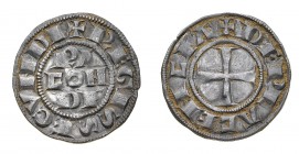 Monete di Zecche Italiane
Piacenza
Monetazione comunale al nome di Corrado II (1140-1313) - Grosso - Diritto: legenda su tre righe - Rovescio: croce...