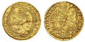 Monete di Zecche Italiane
Bologna
Monetazione anonima dei Bentivoglio (1446-1506) - Doppio Bolognino - Diritto: leone rampante a sinistra con un ves...