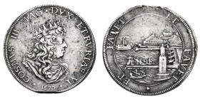 Monete di Zecche Italiane
Granducato di Toscana
Cosimo III de' Medici (1670-1723) - Monetazione per Livorno - Tollero 1670 - Zecca: Firenze - Diritt...