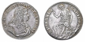 Monete di Zecche Italiane
Granducato di Toscana
Cosimo III de' Medici (1670-1723) - Testone 1676 - Zecca: Firenze - Diritto: busto paludato e corazz...