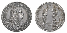 Monete di Zecche Italiane
Granducato di Toscana
Cosimo III de' Medici (1670-1723) - Piastra 1680 - Zecca: Firenze - Diritto: busto paludato e corazz...