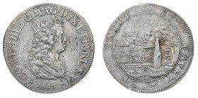 Monete di Zecche Italiane
Granducato di Toscana
Cosimo III de' Medici (1670-1723) - Monetazione per Livorno - Tollero 1683 - Zecca: Firenze - Diritt...