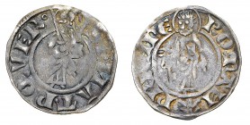 Monete di Zecche Italiane
Stati Pontifici
Senato Romano (1184-1439) - Emissione di Samperini Anonimi (1265-1303) - Mezzo Grosso - Zecca: Roma - Diri...