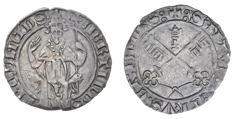 Monete di Zecche Italiane
Stati Pontifici
Martino V (1417-1431) - Carlino - Ze...
