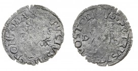 Monete di Zecche Italiane
Stati Pontifici
Giulio II (1503-1513) - Quattrino - Zecca: Orvieto - Diritto: albero di rovere - Rovescio: San Pietro stan...