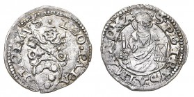 Monete di Zecche Italiane
Stati Pontifici
Leone X (1513-1521) - Baiocco - Zecca: Roma - Diritto: stemma sormontato dalle chiavi decussate e dalla ti...