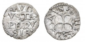 Monete di Zecche Italiane
Stati Pontifici
Leone X (1513-1521) - Soldino - Zecca: Perugia - Diritto: legenda su quattro righe - Rovescio: croce trilo...