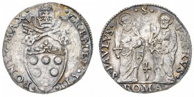 Monete di Zecche Italiane
Stati Pontifici
Clemente VII (1523-1534) - Giulio - Zecca: Roma - Diritto: stemma sormontato dalle chiavi decussate e dall...