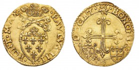 Monete di Zecche Italiane
Stati Pontifici
Paolo III (1534-1549) - Scudo d'oro - Zecca: Bologna - Diritto: stemma sormontato dalle chiavi decussate e...
