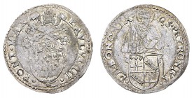 Monete di Zecche Italiane
Stati Pontifici
Paolo III (1534-1549) - Mezzo Giulio - Zecca: Bologna - Diritto: stemma sormontato dalle chiavi decussate ...